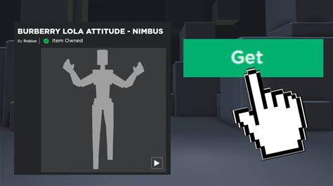 roblox burberry lola attitude nimbus|roblox nimbus emote.